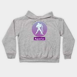 Aquarius Black Girl Magic (Zodiac Sign) Kids Hoodie